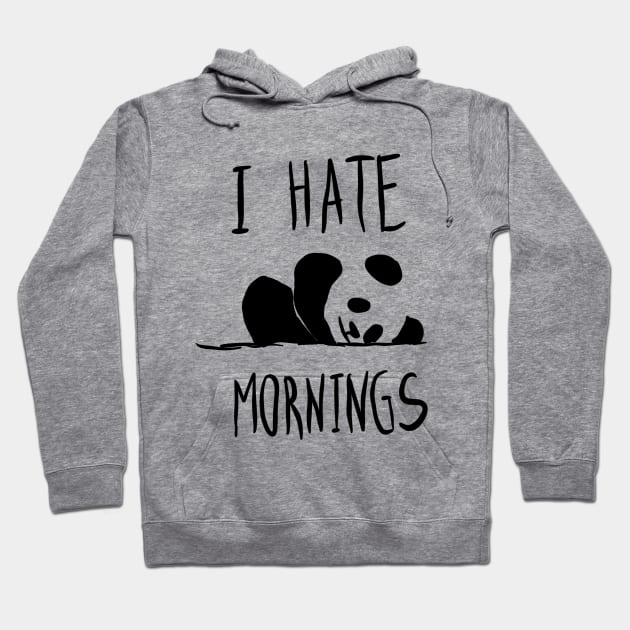 I Hate Mornings Hoodie by VintageArtwork